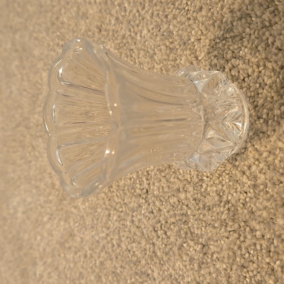 Tiny Lead Crystal Cut Glass Vase - Picture 3 of 3